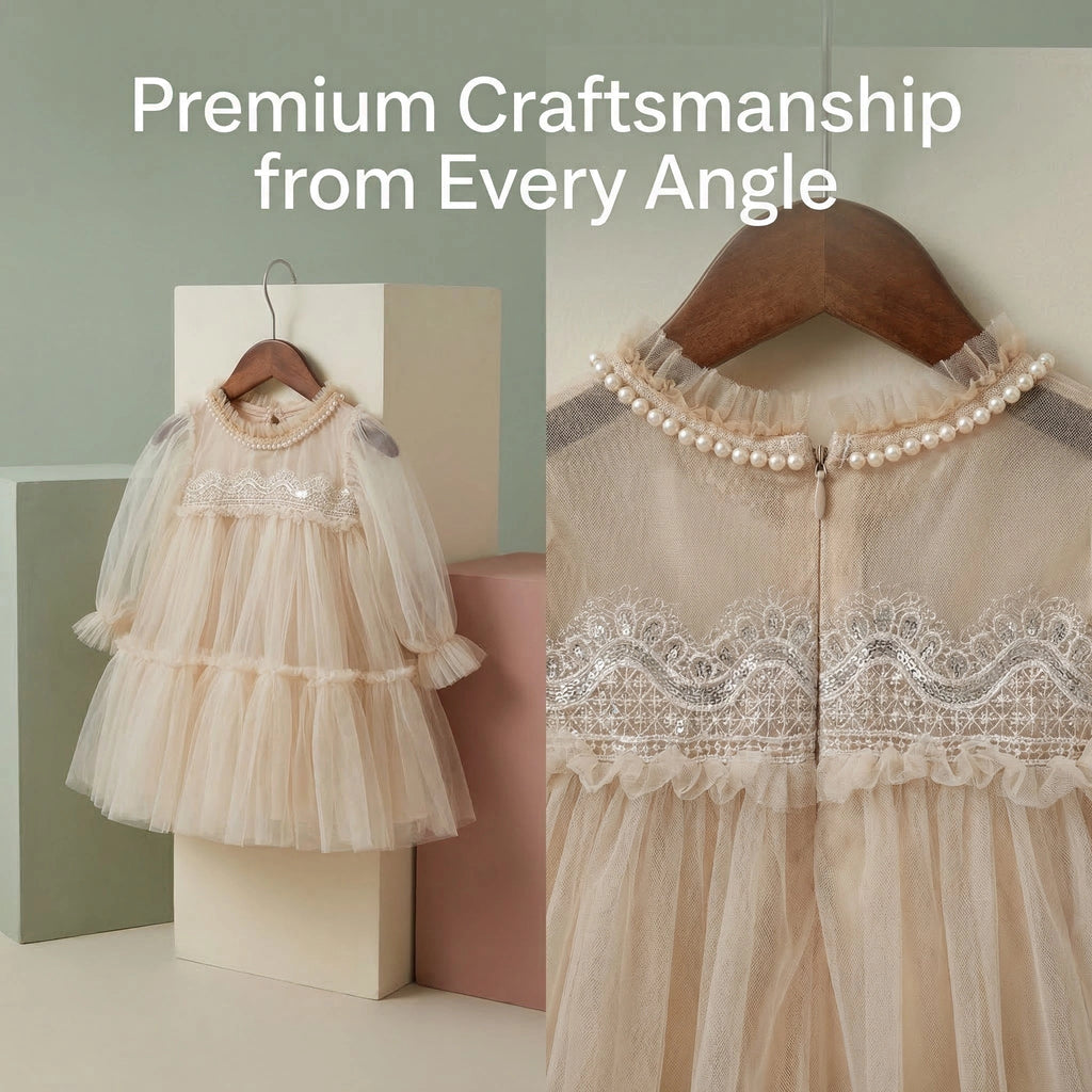Phantom Pearl Tulle Dress