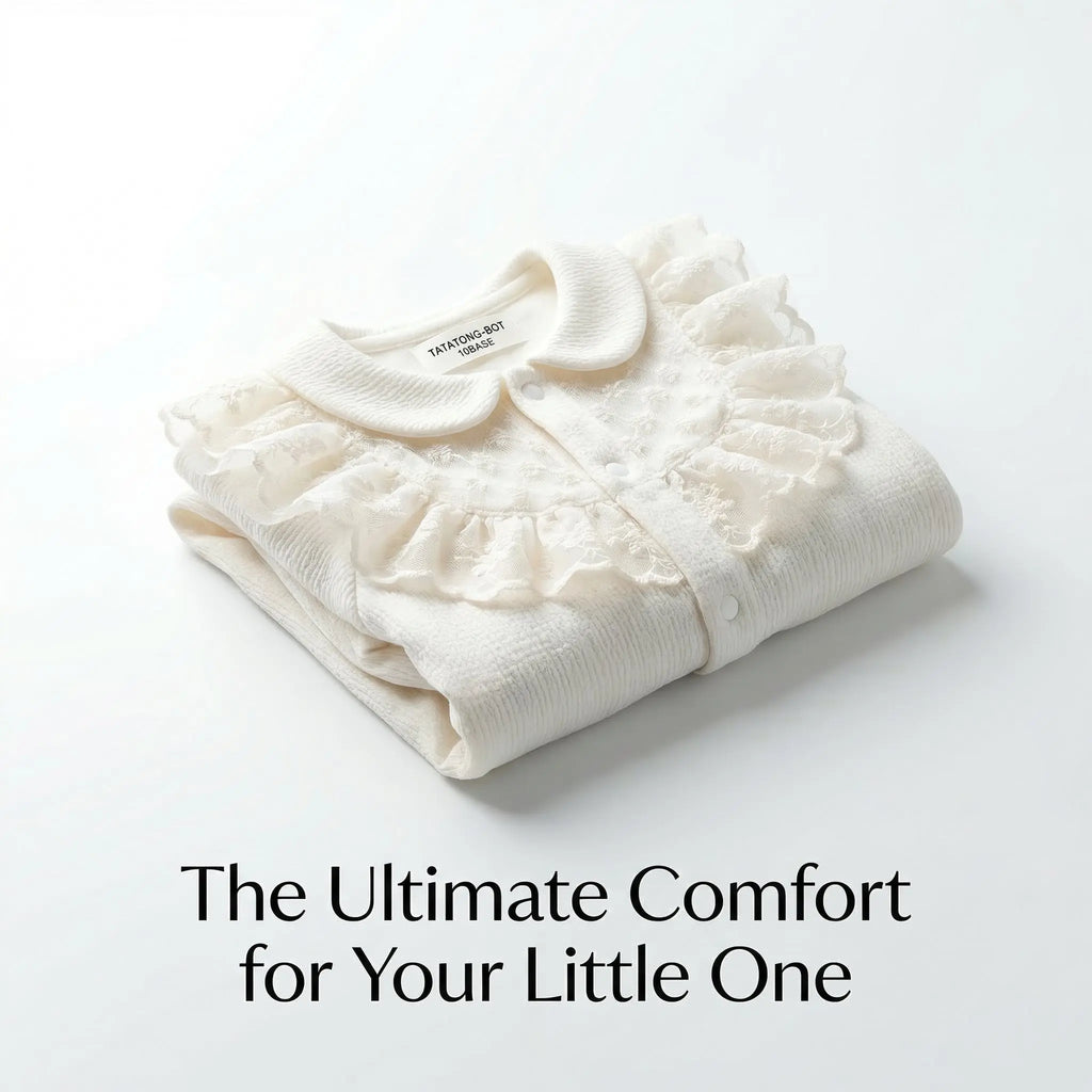 Antique Mist Cotton Fleece Romper
