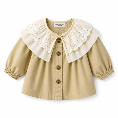 Cedar Lace-Collar Jacket for TATATONG Girls