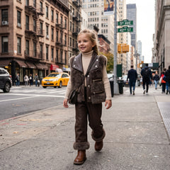 Alpine Aviator Faux-Shearling Jacket & Pants Set