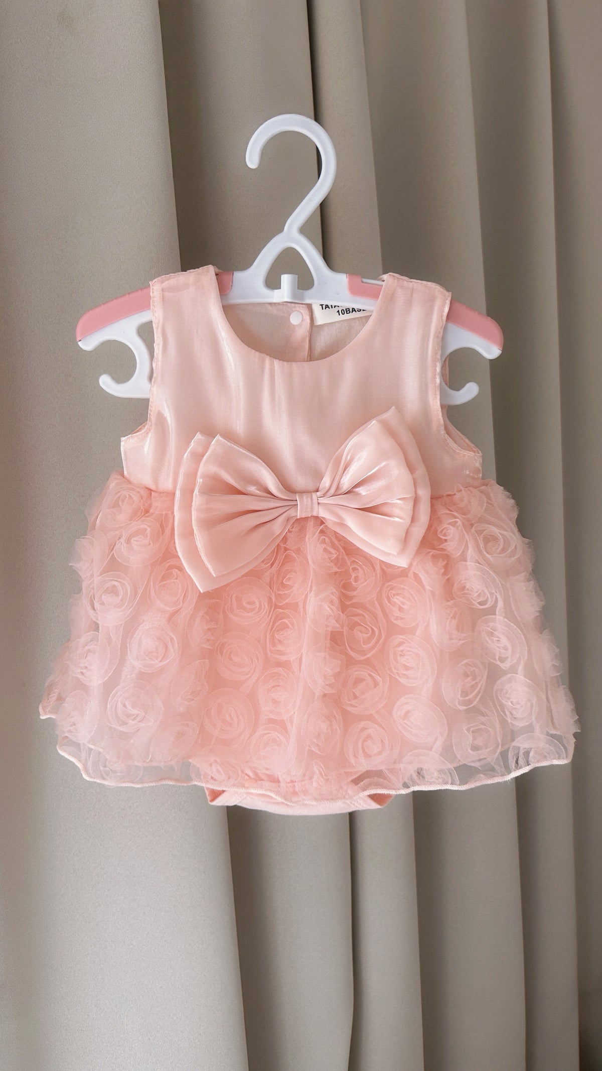 Ethereal Rose Floral Lace Romper Dress
