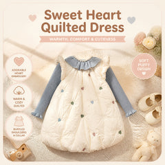 Heirloom Hearts Quilted Puffer Dress for TATATONG Girls