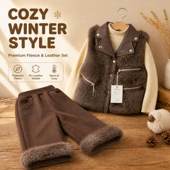 Alpine Aviator Faux-Shearling Jacket & Pants Set