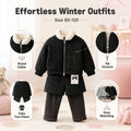 Cozy Cable-Knit Zip Jacket & Shorts Set for Girls