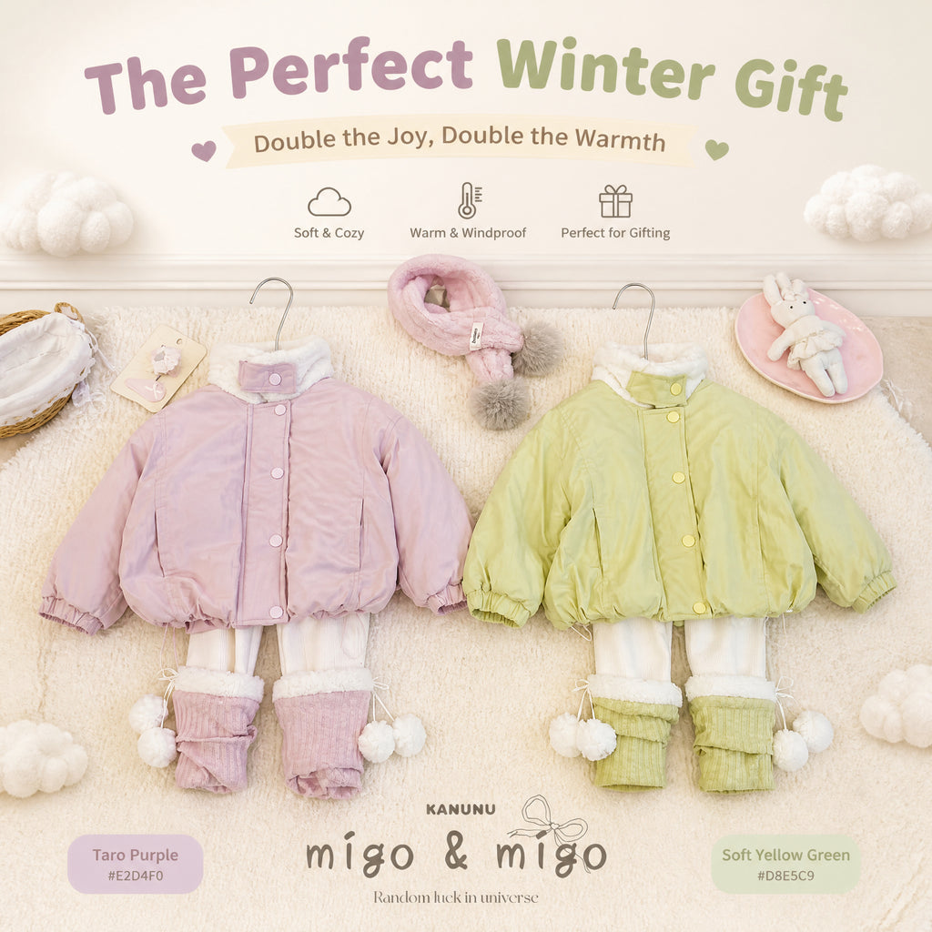 Cloudberry Faux-Fur Collar Fleece-Lined Winter Jacket for Girls