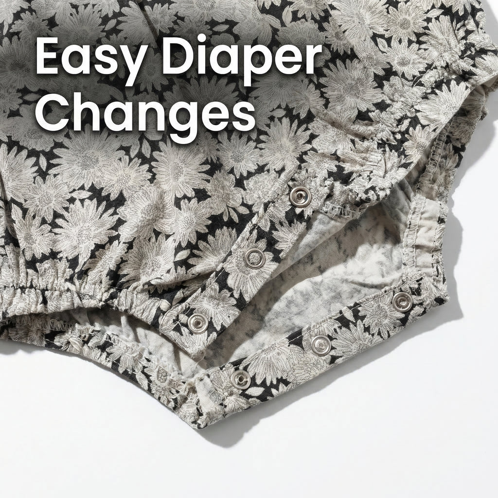 [VESTIGIA] 10BASE-03 // "Celestial Garden" Ruffled Hybrid Romper