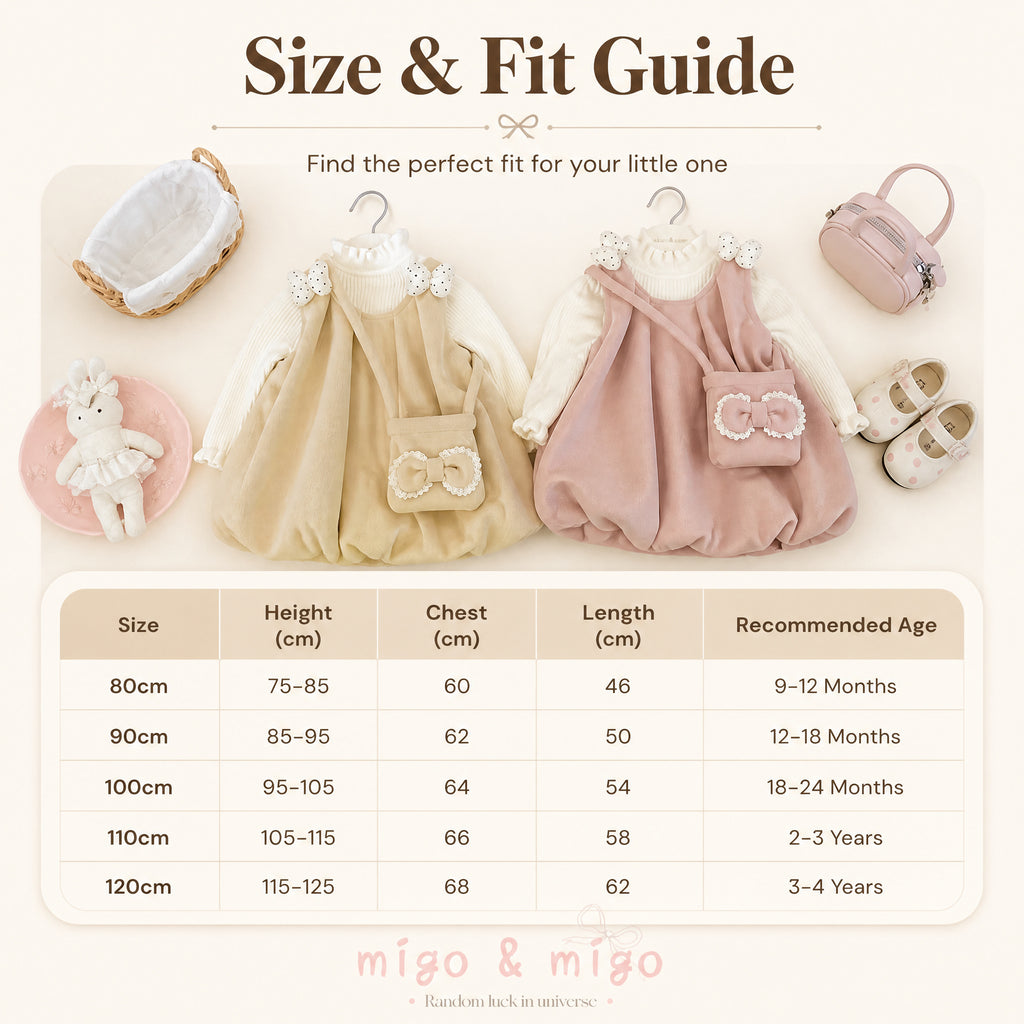 Blush Bow Corduroy Bubble-Hem Pinafore Dress & Top Set