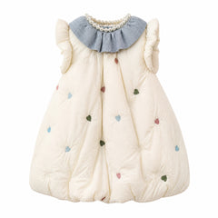 Heirloom Hearts Quilted Puffer Dress for TATATONG Girls
