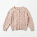 [VESTIGIA] 10BASE-02 // "Petal-Stitch" Open-Work Knit Cardigan