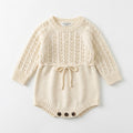 [VESTIGIA] 10BASE-07 // "Pointelle Heritage" Knit Romper
