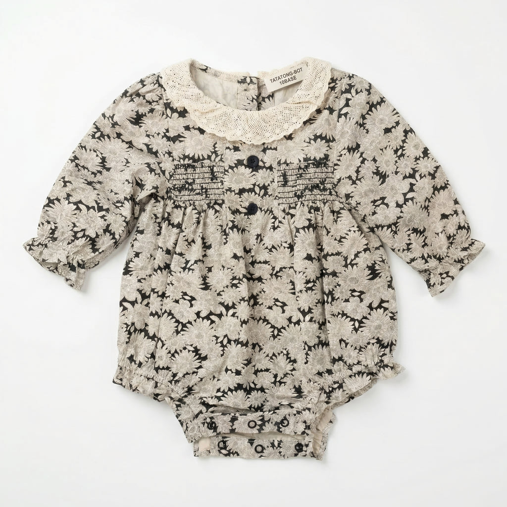 [VESTIGIA] 10BASE-03 // "Celestial Garden" Ruffled Hybrid Romper