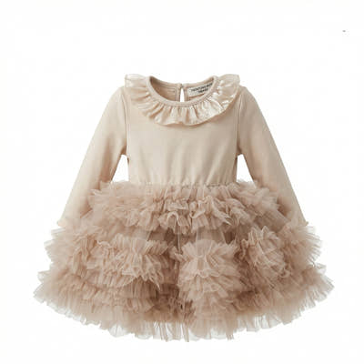 Cloud Tier Layered Tulle Dress