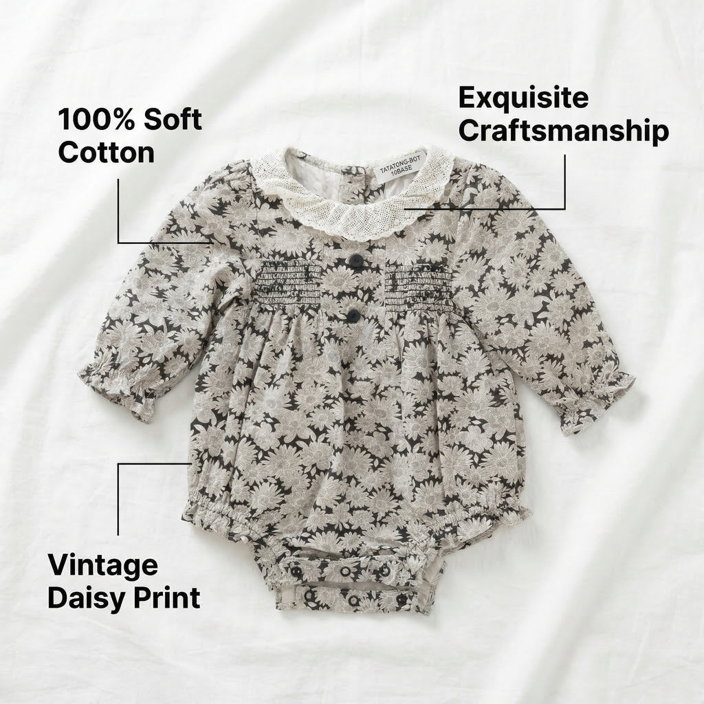 [VESTIGIA] 10BASE-03 // "Celestial Garden" Ruffled Hybrid Romper
