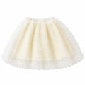 Ivory Cloud Textured Tulle Party Skirt for TATATONG Girls