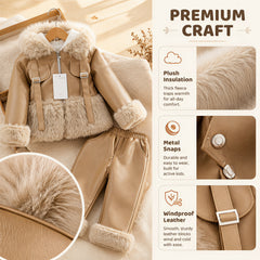 Alpine Aviator Faux-Shearling Jacket & Pants Set