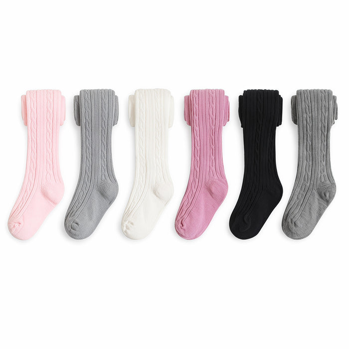 Autumn Ribbon Ribbed Tights – Girls’ Soft Layering Tights